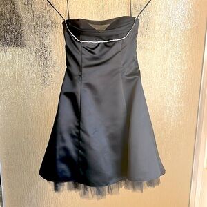 Size 6 black formal fit and flare dress